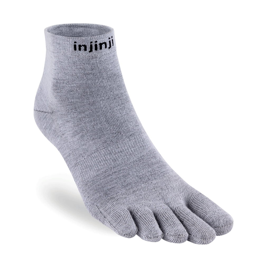 Injinji Liner Lightweight Mini-Crew — Gray