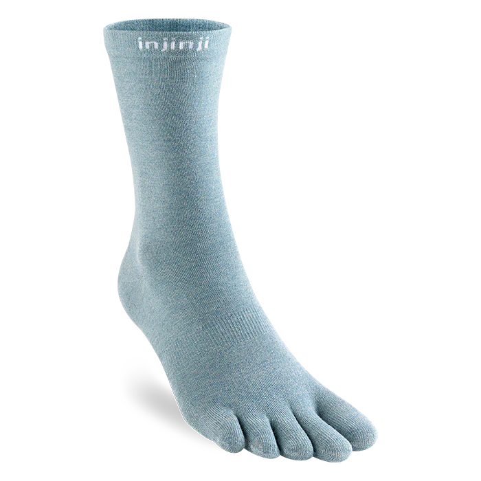 Injinji LINER Lightweight Crew Coolmax Socks — Celestine