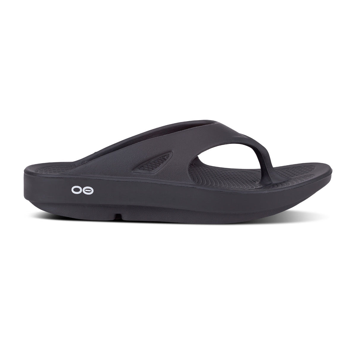 OOFOS OOriginal Jandal — Black, lateral view #Colour_Black