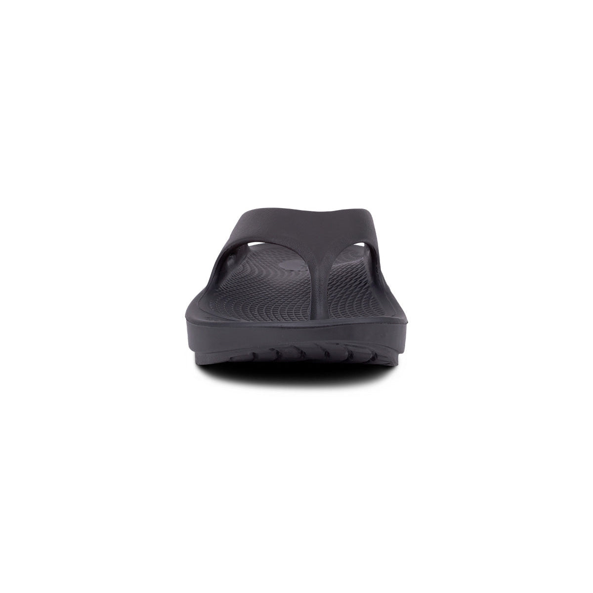 OOFOS OOriginal Jandal — Black, front view #Colour_Black