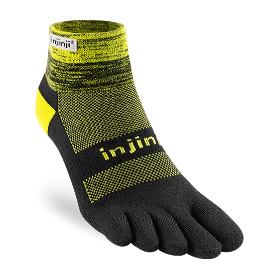 Injinji TRAIL Midweight Mini-Crew Running Socks — Laser