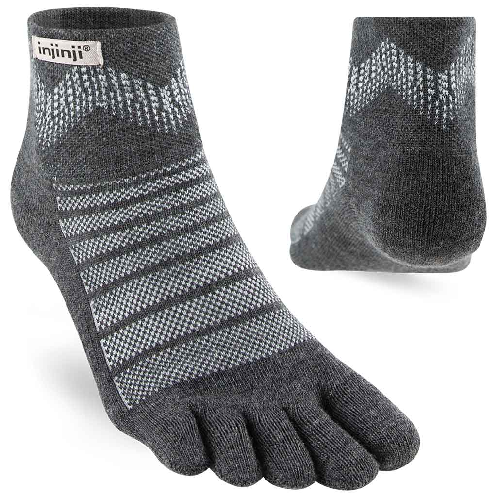 Injinji OUTDOOR Midweight Mini-Crew — Slate