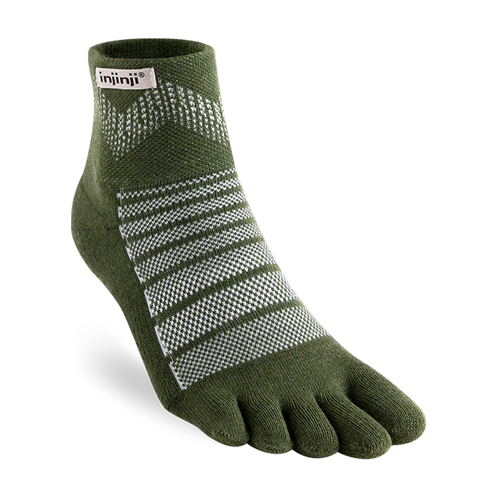 Injinji OUTDOOR Midweight Mini-Crew — Forest