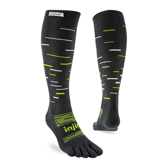 Injinji Snow Midweight Over the Calf — Shadow
