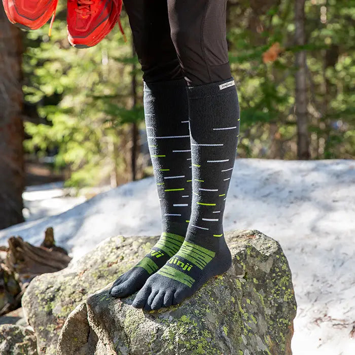 Injinji Snow Midweight Over the Calf — Shadow
