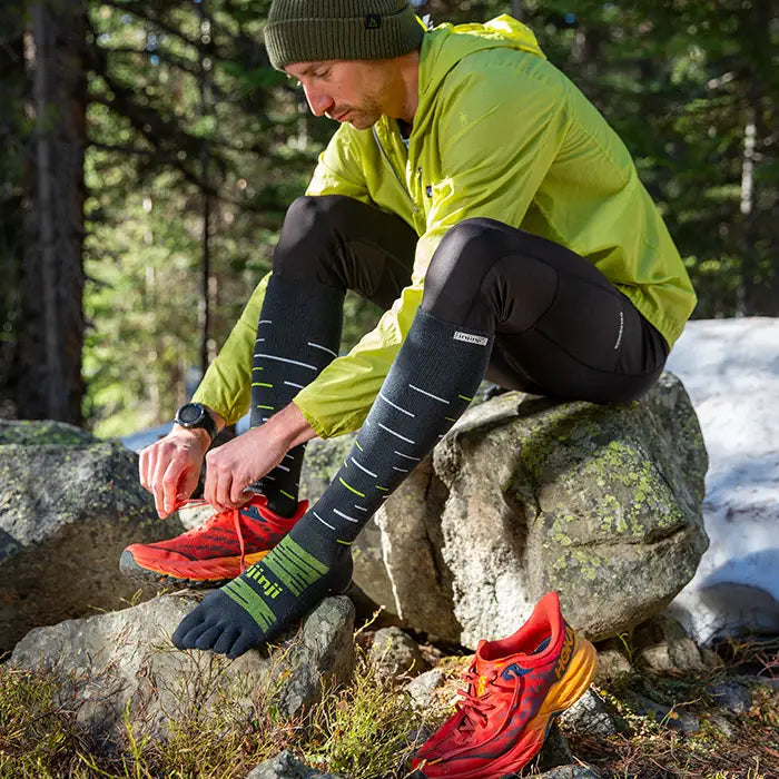 Injinji Snow Midweight Over the Calf — Shadow
