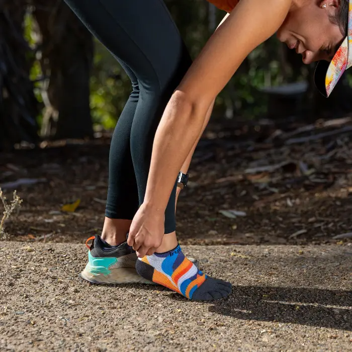 Injinji Spectrum Women's Run Lightweight No-Show — Botanic