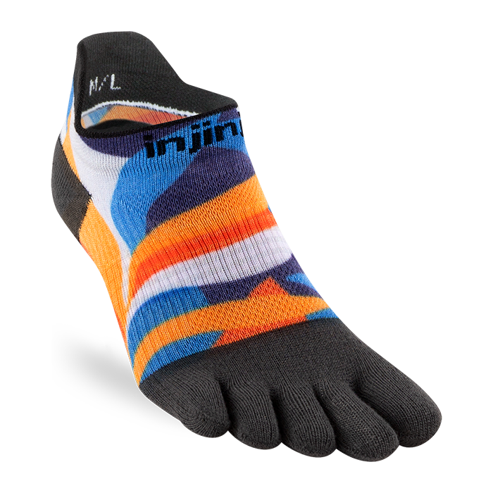 Injinji Spectrum Women's Run Lightweight No-Show — Botanic