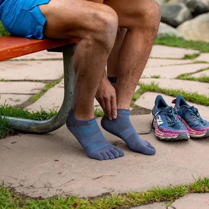 Injinji RUN Lightweight No-Show — Carbon