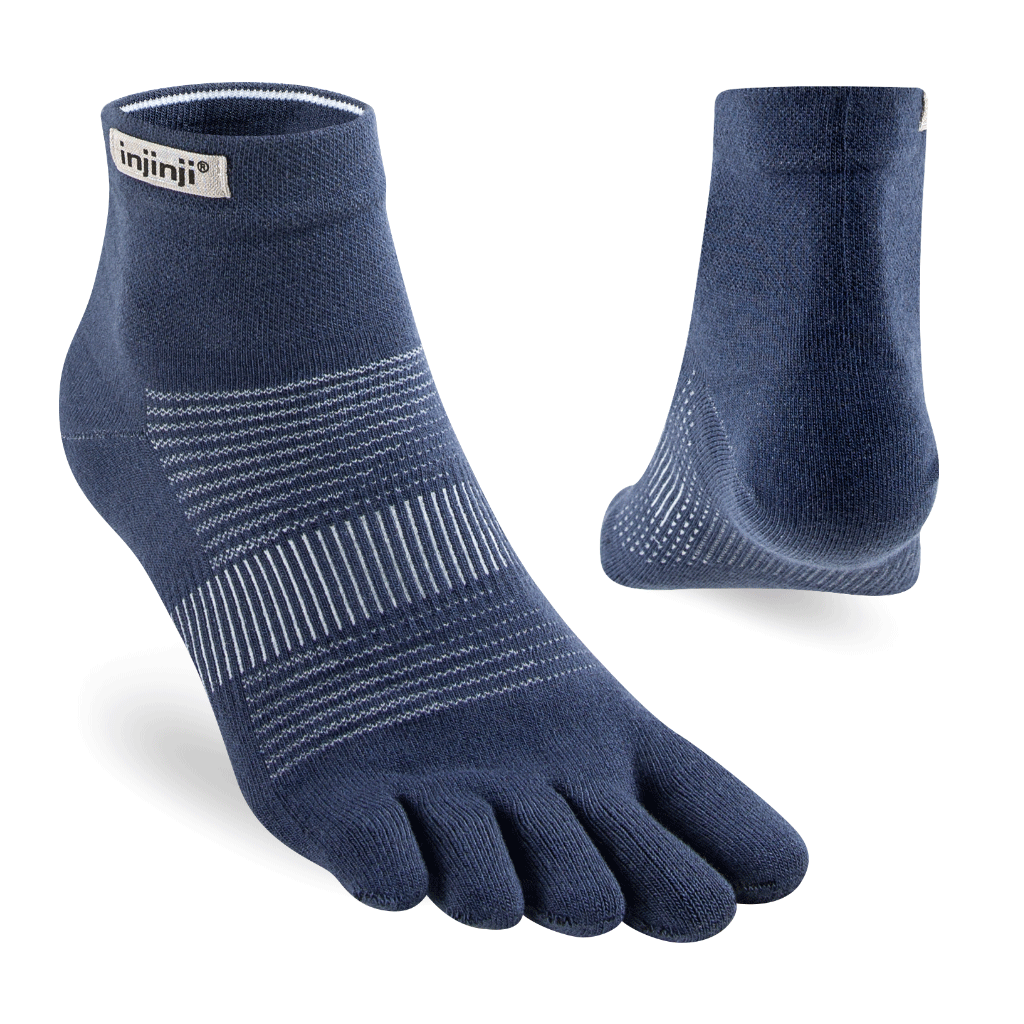Injinji RUN Lightweight Mini-Crew — Navy
