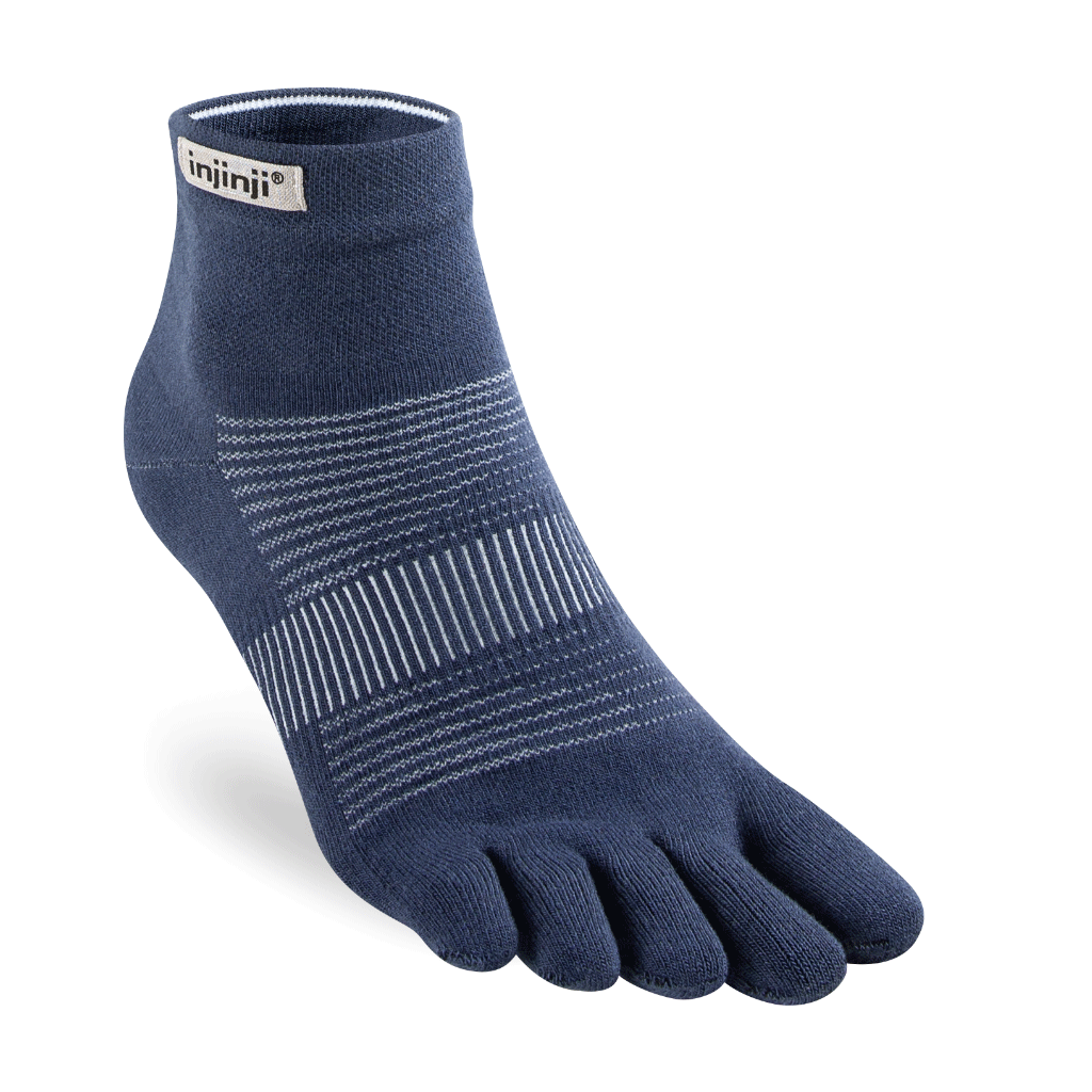 Injinji RUN Lightweight Mini-Crew — Navy