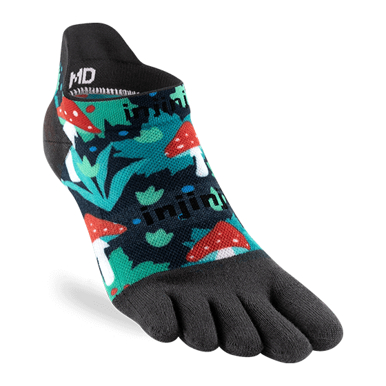 Injinji Artist Designed Men's No-Show Toesocks — Amanita