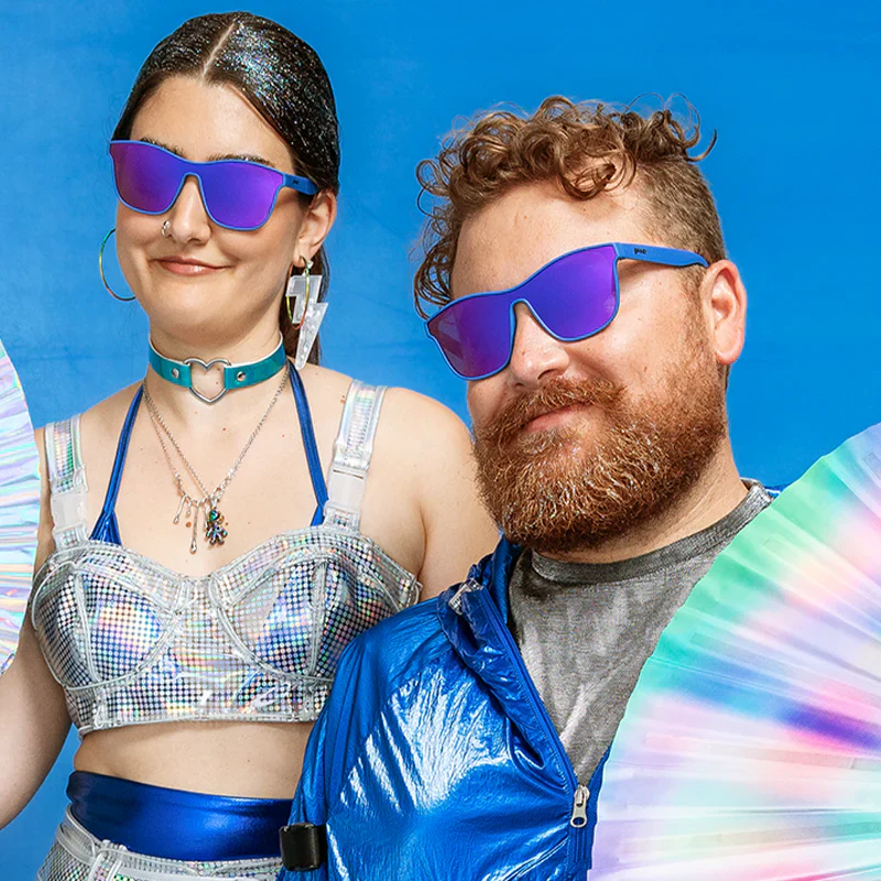 goodr VRG Best Dystopia Ever sunglasses — lifestyle view