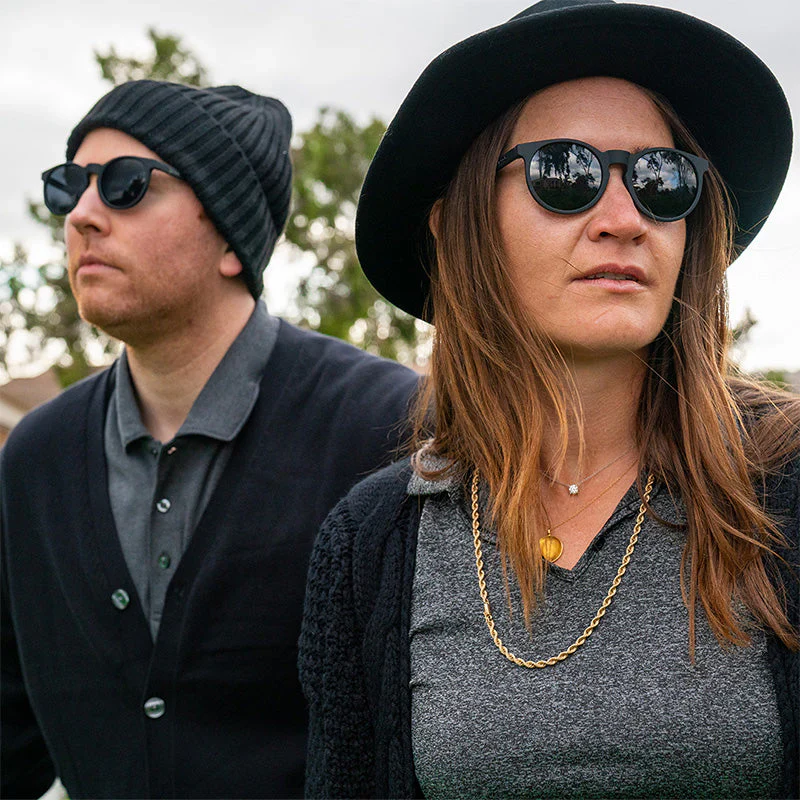 goodr Circle G It's Not Black It's Obsidian sunglasses — lifestyle view