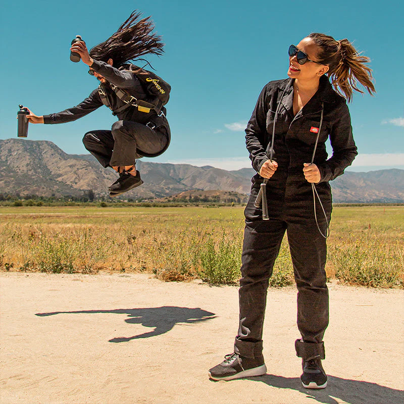 goodr Mach G Operation: Blackout sunglasses — lifestyle view