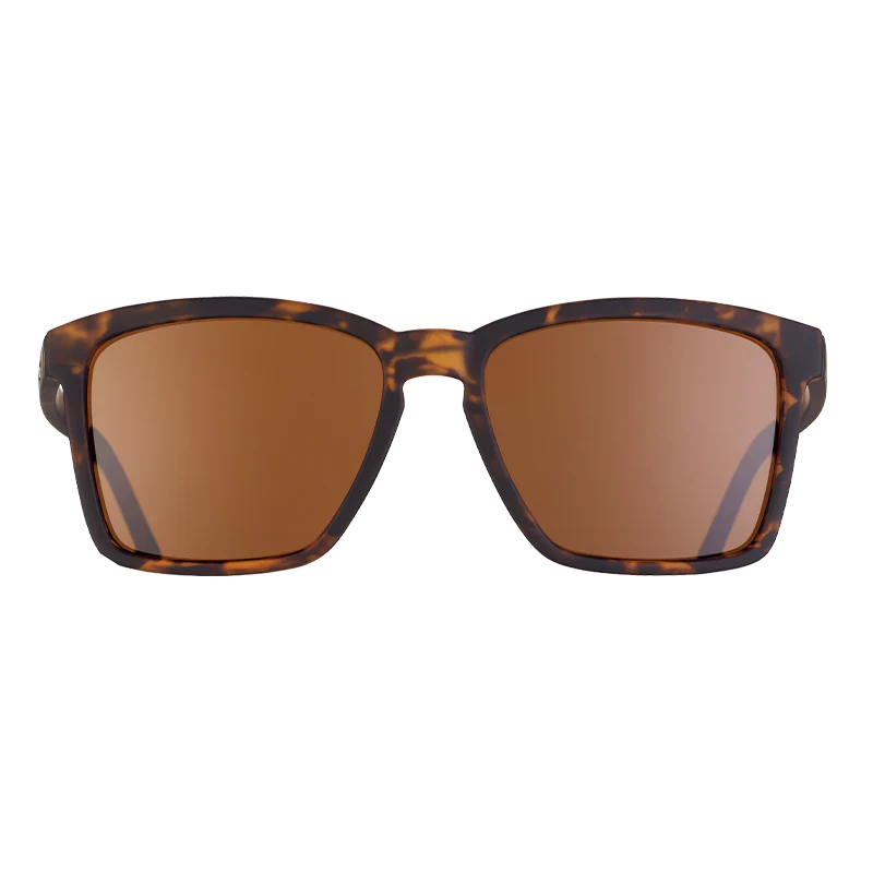 goodr LFG Smaller Is Baller sunglasses, charcoal frame with brown lenses — front view