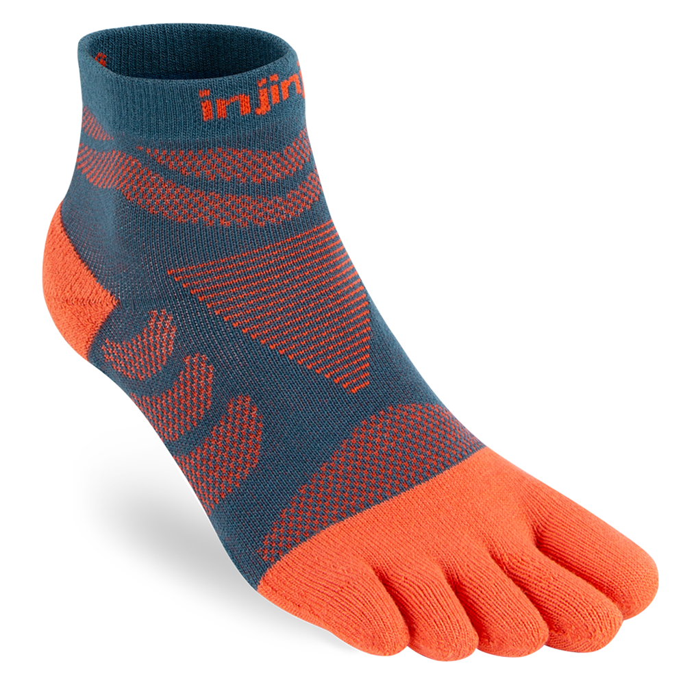 Injinji Womens Specific Ultra Run Mini Crew Running Socks — Dew