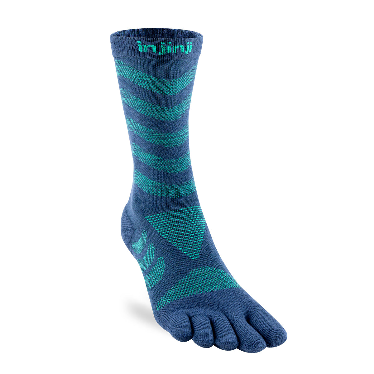 Injinji Womens Specific Ultra Run Crew Running Socks — Poseidon