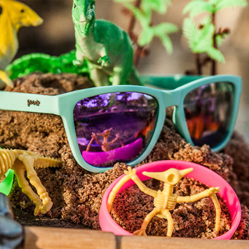 goodr OG Electric Dinotopia Carnival sunglasses — packaging