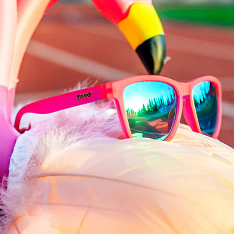goodr OG Flamingos On A Booze Cruise sunglasses — packaging