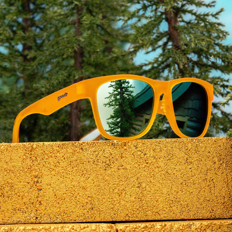 goodr BFG Gold Digging with Sasquatch sunglasses — packaging