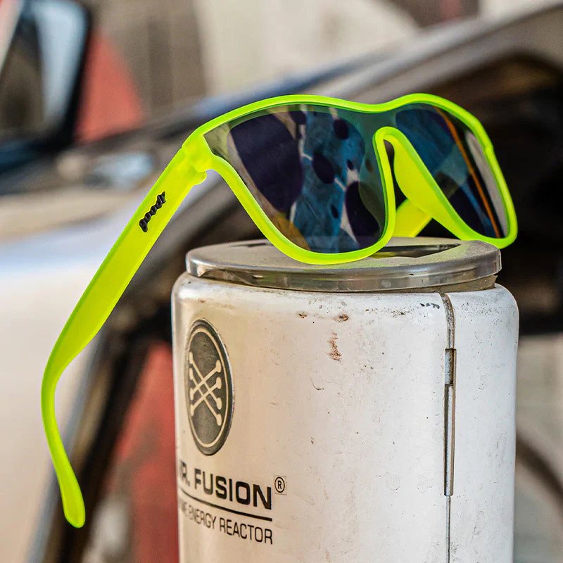 goodr VRG Naeon Flux Capacitor sunglasses — packaging