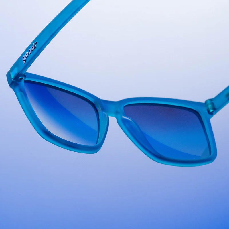 goodr LFG Dungaree Debauchery sunglasses — lifestyle view