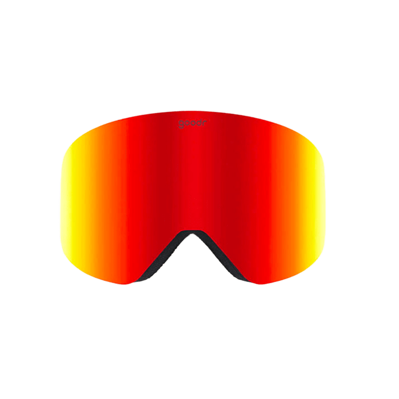 goodr Snow G goggles, Here for the Hot Toddies, orange