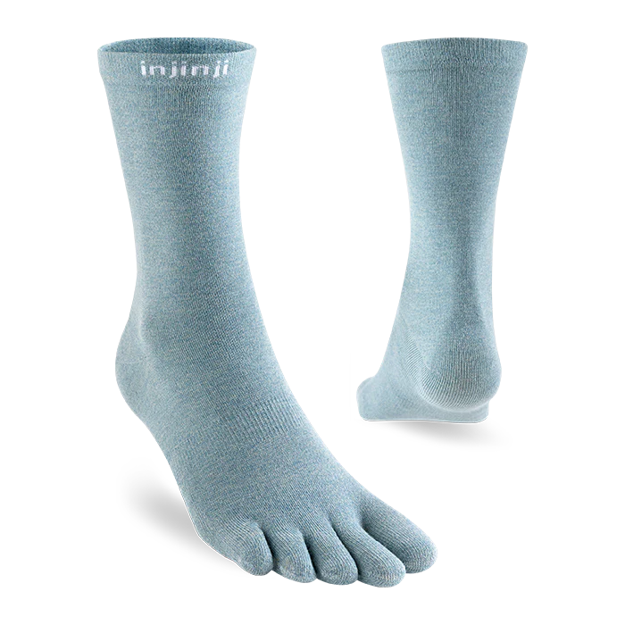 Injinji LINER Lightweight Crew Coolmax Socks — Celestine