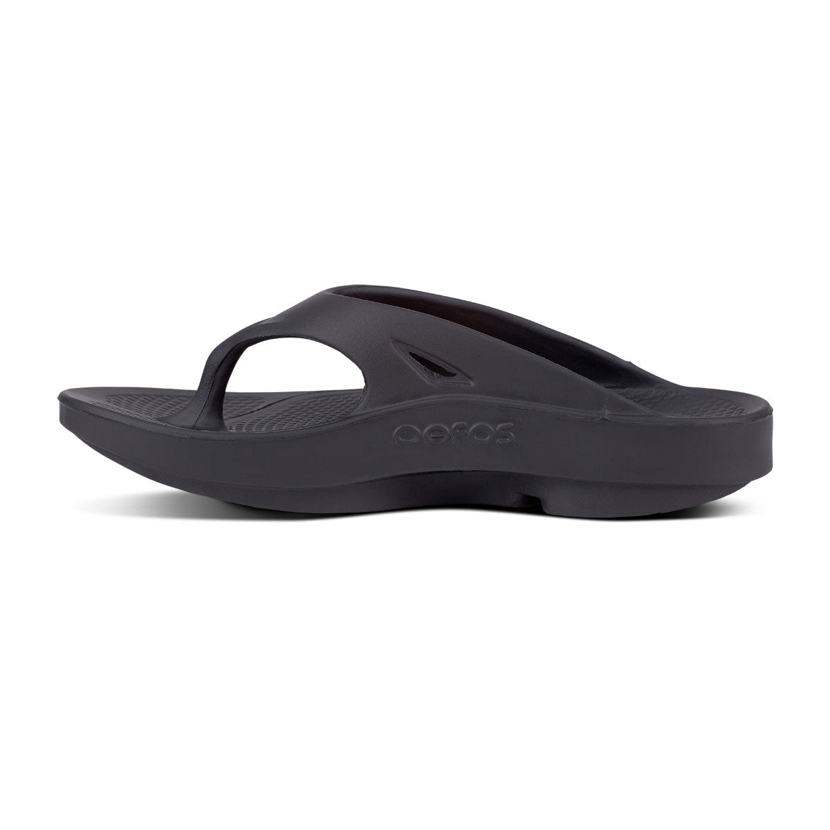 OOFOS OOriginal Jandal — Black, medial view #Colour_Black