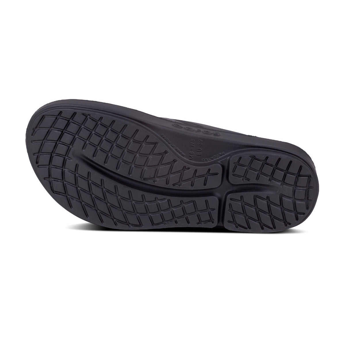 OOFOS OOriginal Jandal — Black, sole view #Colour_Black