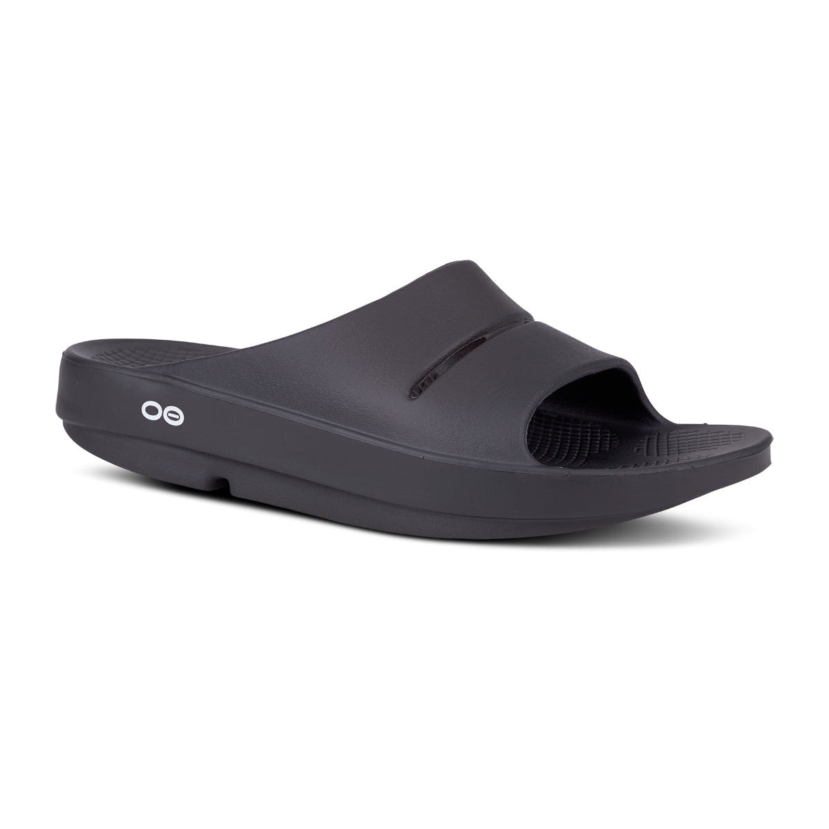 OOFOS OOahh Slide — Black, main view #Colour_Black