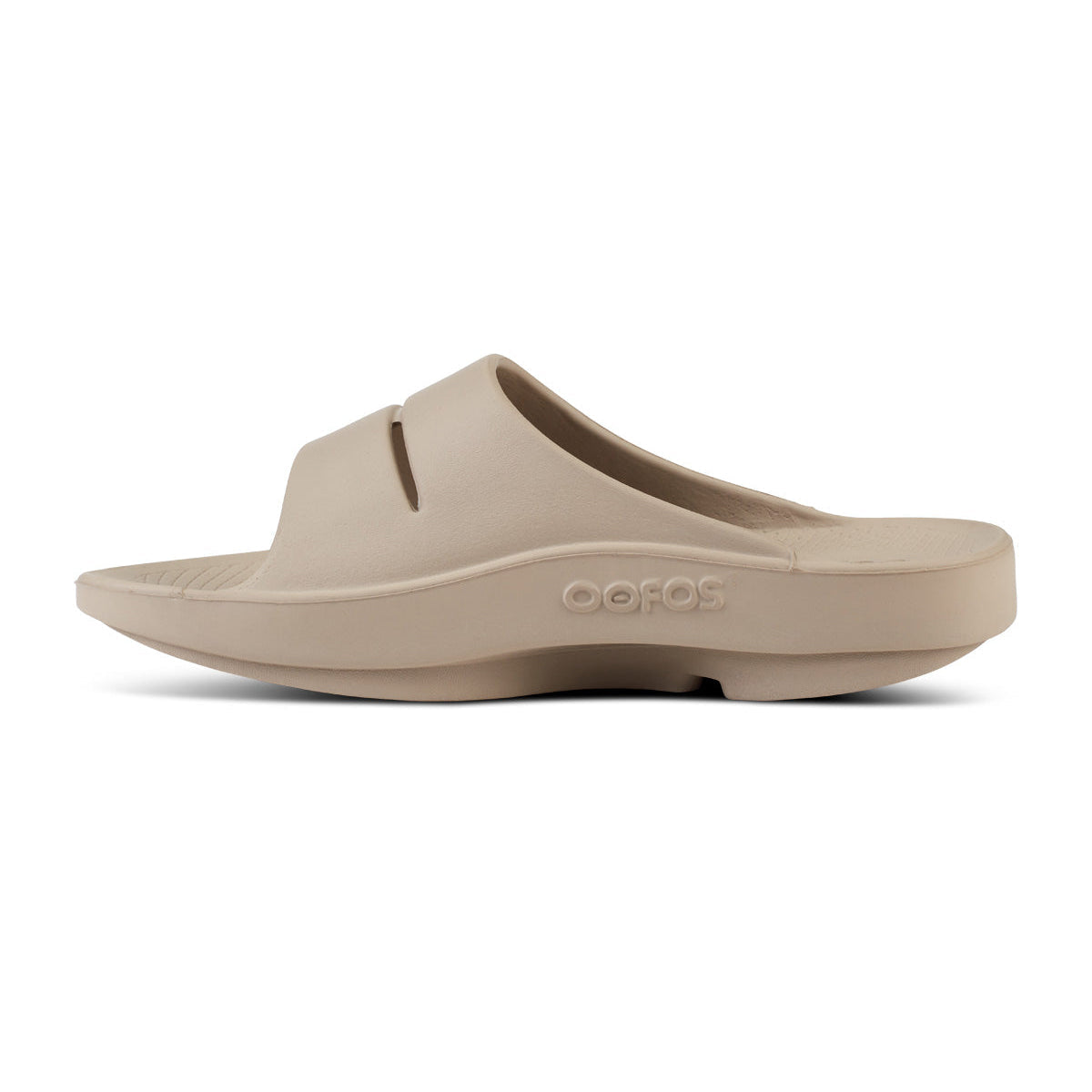 OOFOS OOahh Slide — Nomad, medial view #Colour_Nomad