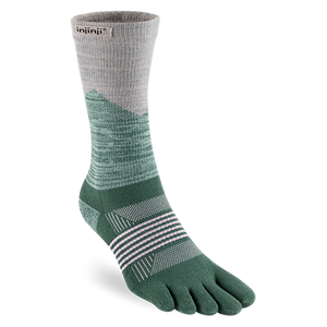 Injinji TRAIL Women's Specific Midweight Crew Running Socks — Alpine
