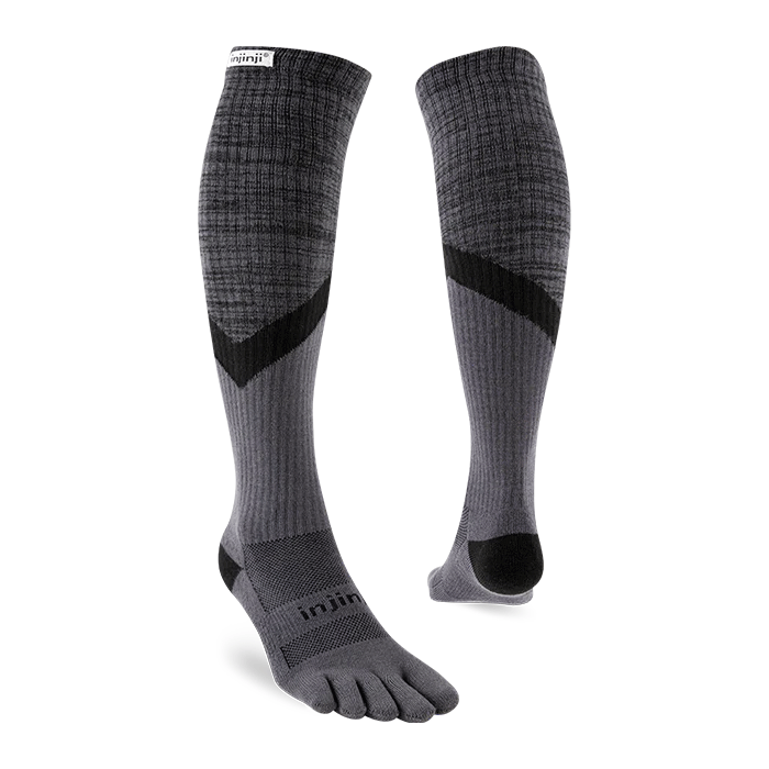 Injinji TRAIL Midweight Over-the-Calf CoolMax — Granite