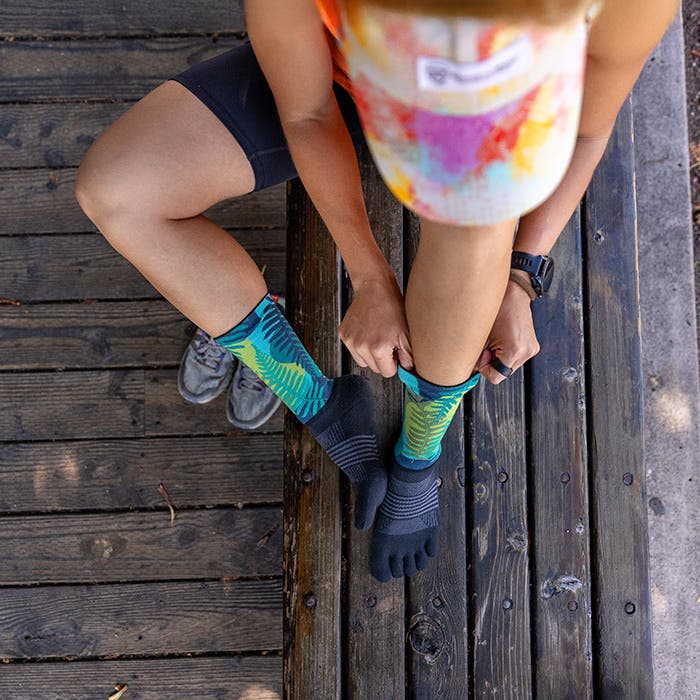 Injinji Spectrum Trail Women's Midweight Crew — Jungle