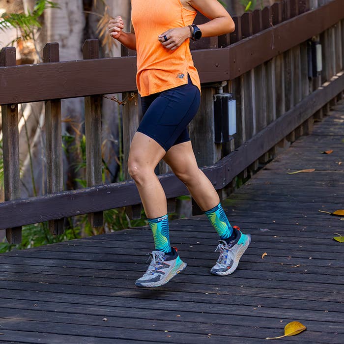 Injinji Spectrum Trail Women's Midweight Crew — Jungle