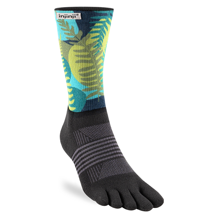 Injinji Spectrum Trail Women's Midweight Crew — Jungle