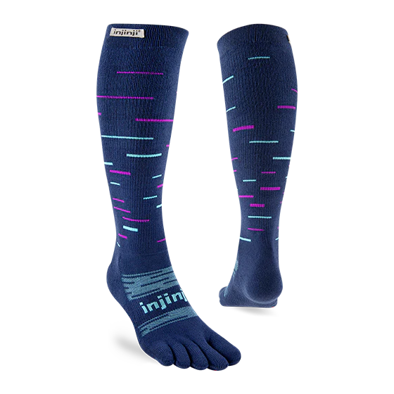 Injinji Snow Midweight Over the Calf — Twilight