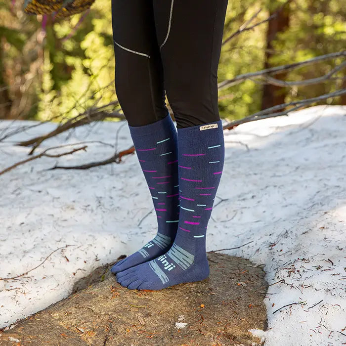 Injinji Snow Midweight Over the Calf — Twilight