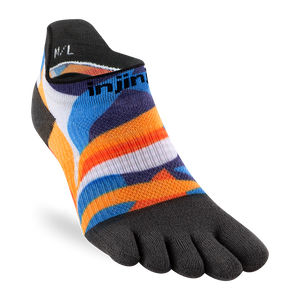 Injinji Spectrum Women's Run Lightweight No-Show — Botanic