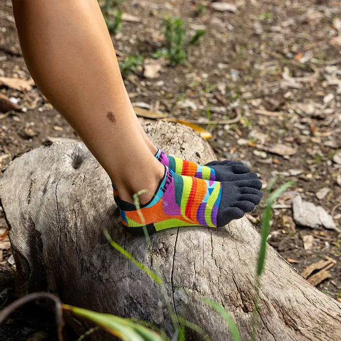 Injinji Spectrum Women's Run Lightweight No-Show — Verdure