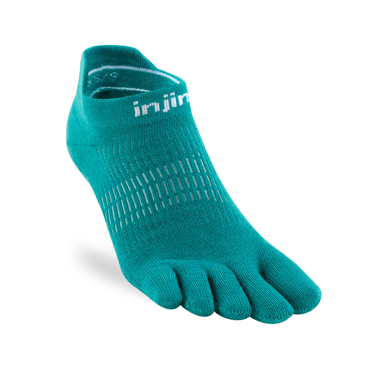 Injinji Womens RUN Lightweight No-Show — Atlantis