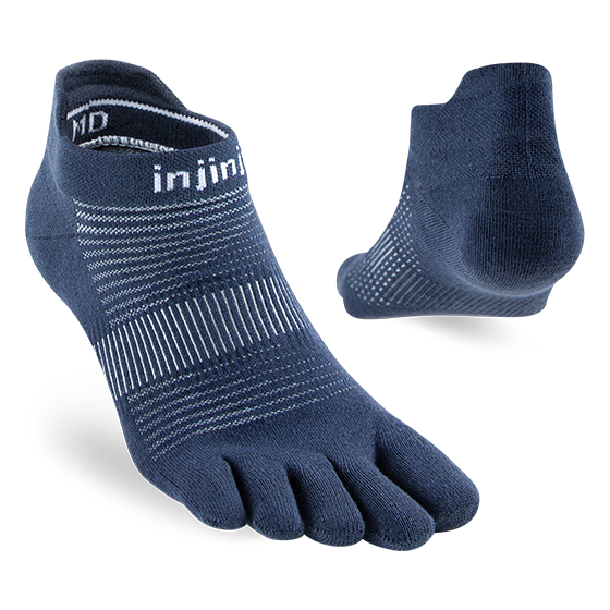 Injinji RUN Original Weight No-Show CoolMax — Navy