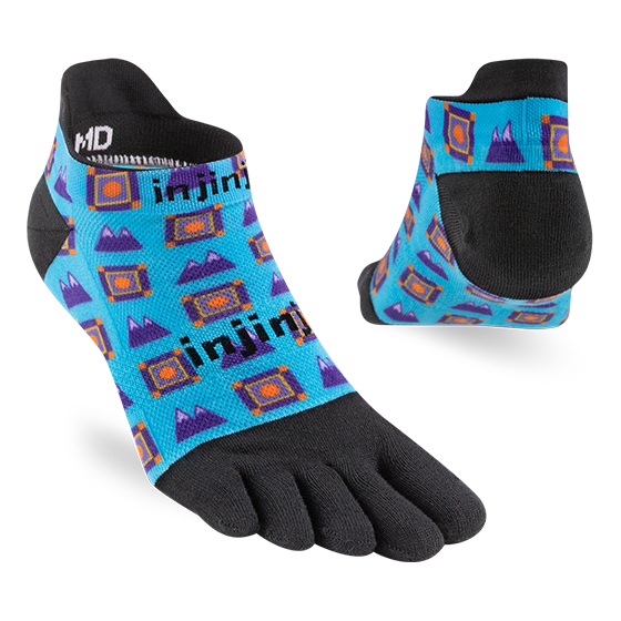 Injinji Artist Designed Men's No-Show Toesocks — Summit