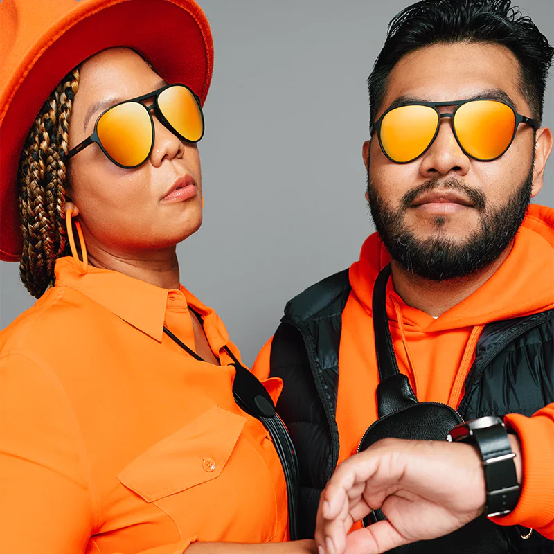 goodr Mach G Call Me Tarmac Daddy sunglasses — lifestyle view