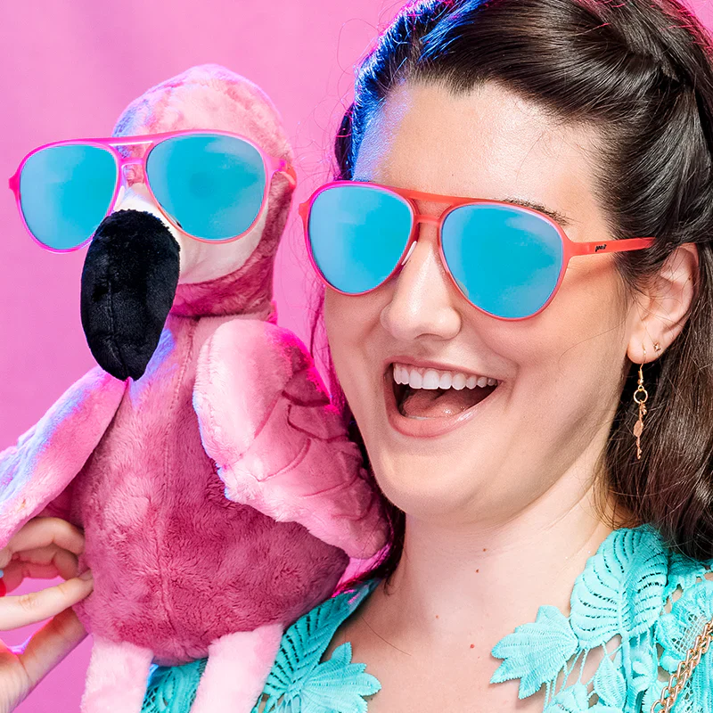goodr Mach G Carl Is My Co-Pilot sunglasses — lifestyle view