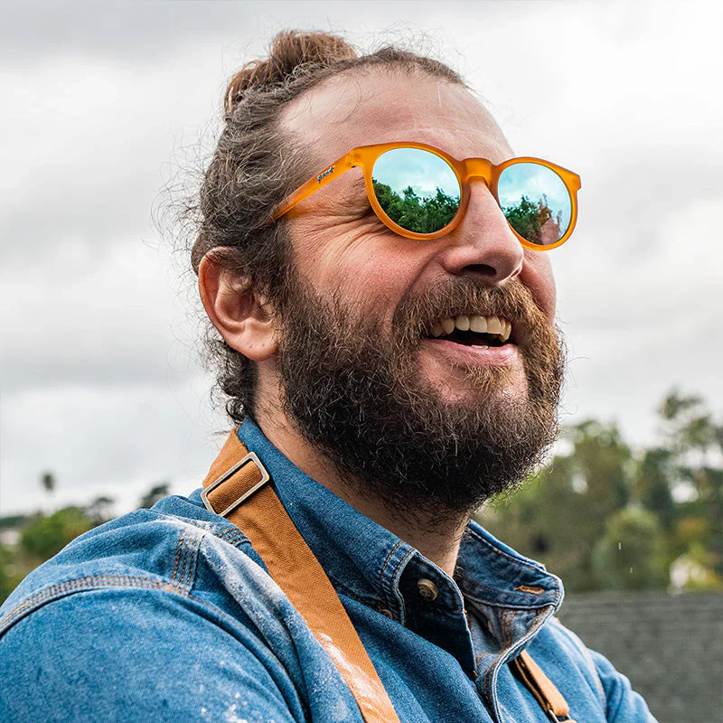 goodr Circle G Freshly Baked Man Buns sunglasses — lifestyle view