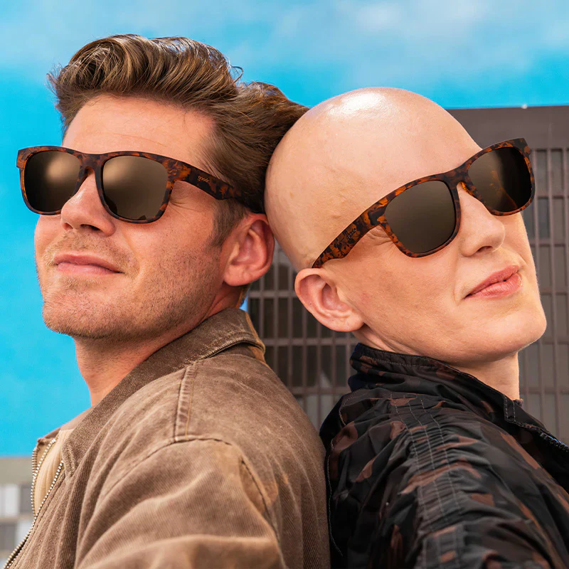 goodr BFG Hellhound Hallucinations sunglasses — lifestyle view