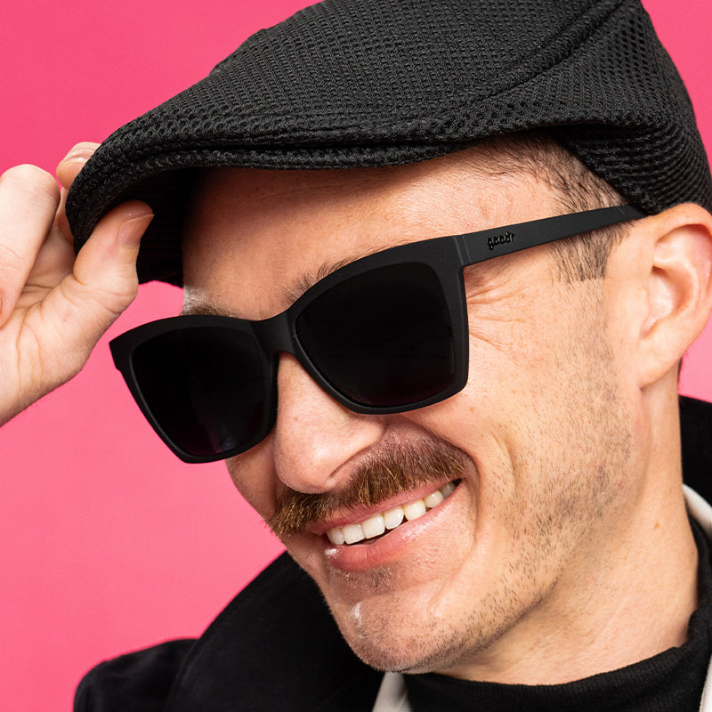 goodr Pop G New Wave Renegade sunglasses — lifestyle view